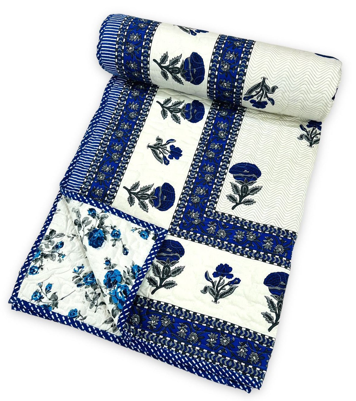 Pure cotton quilted double dohars (90x108 inches)