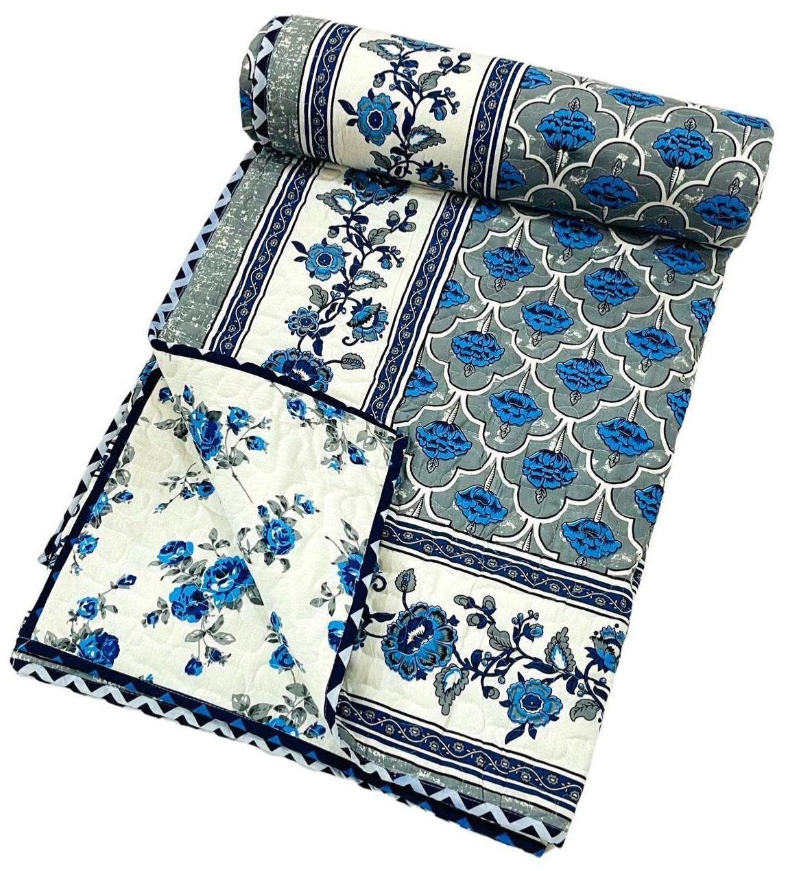 Pure cotton quilted double dohars (90x108 inches)