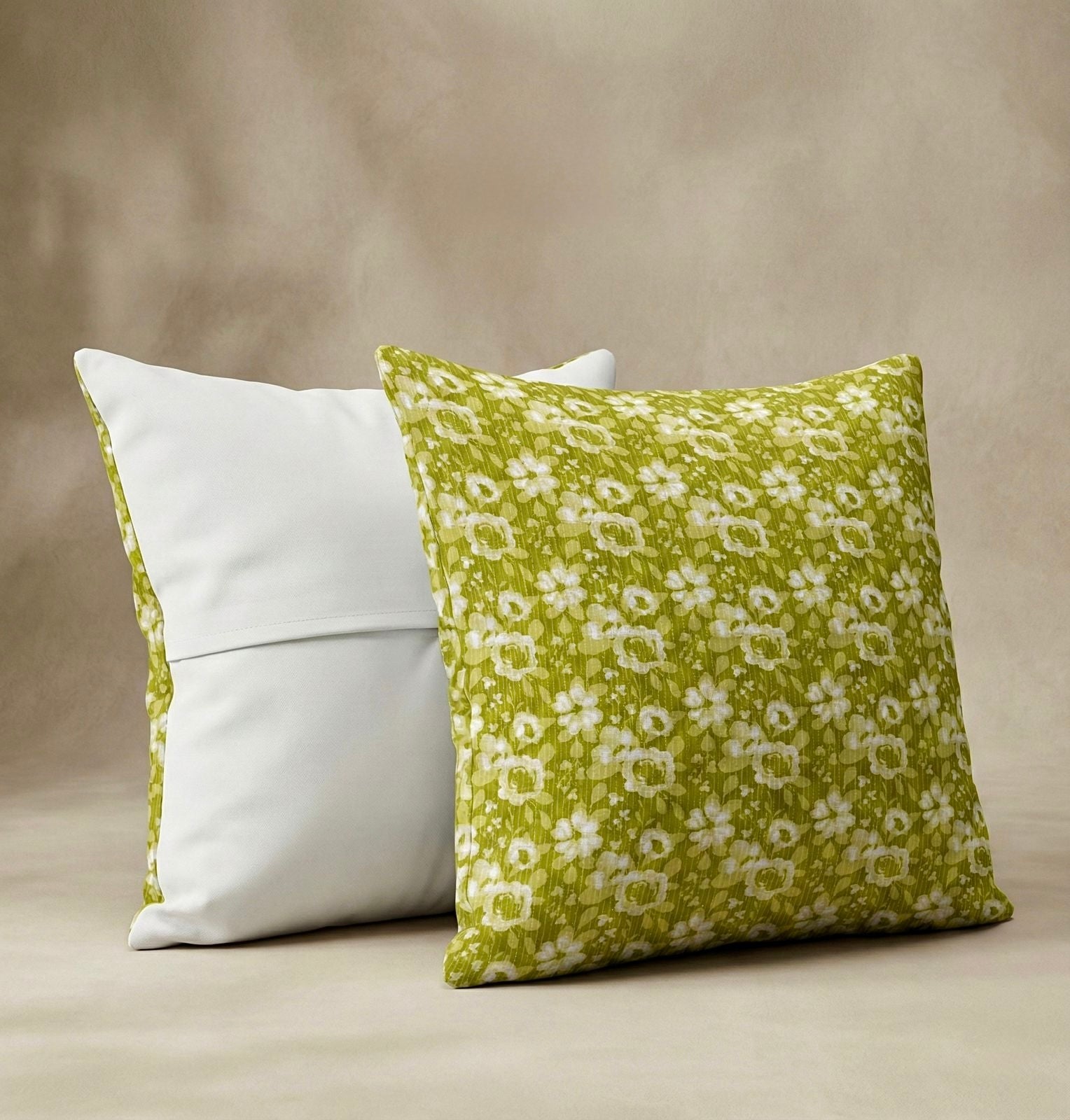 Pure cotton large sized cushion covers - set of 2 (24x24 inches)