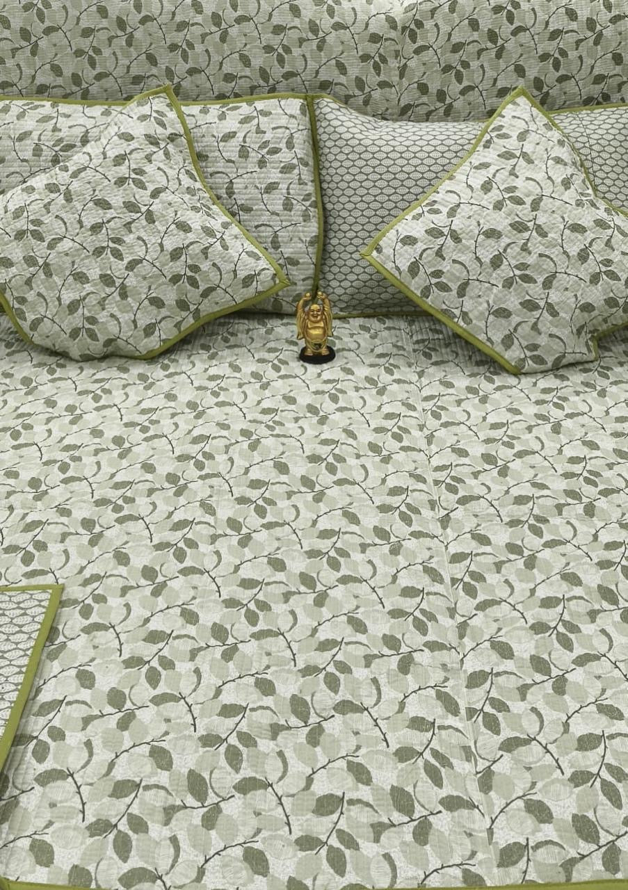 Pure cotton Quilted bedcover 5 piece bedding sets