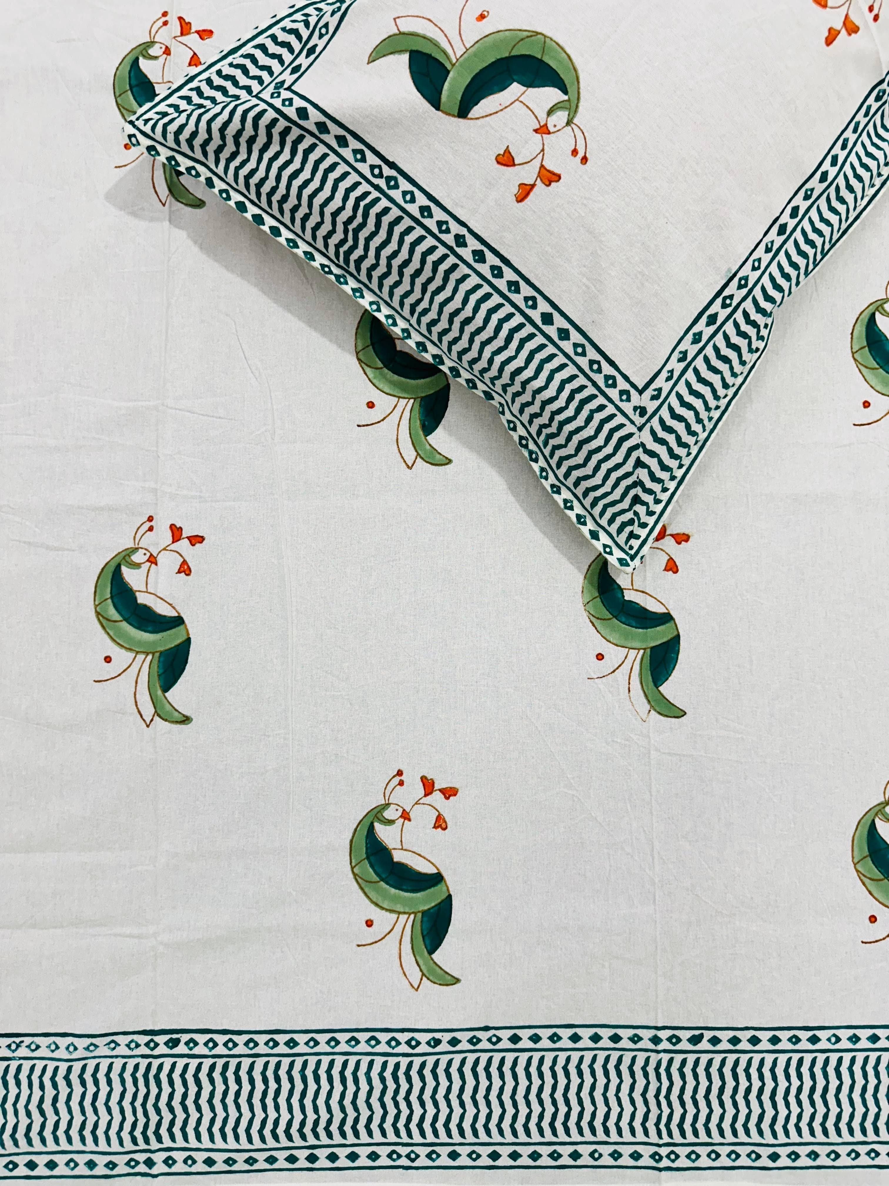 Pure cotton single bedsheets for kids (60x90 inches)