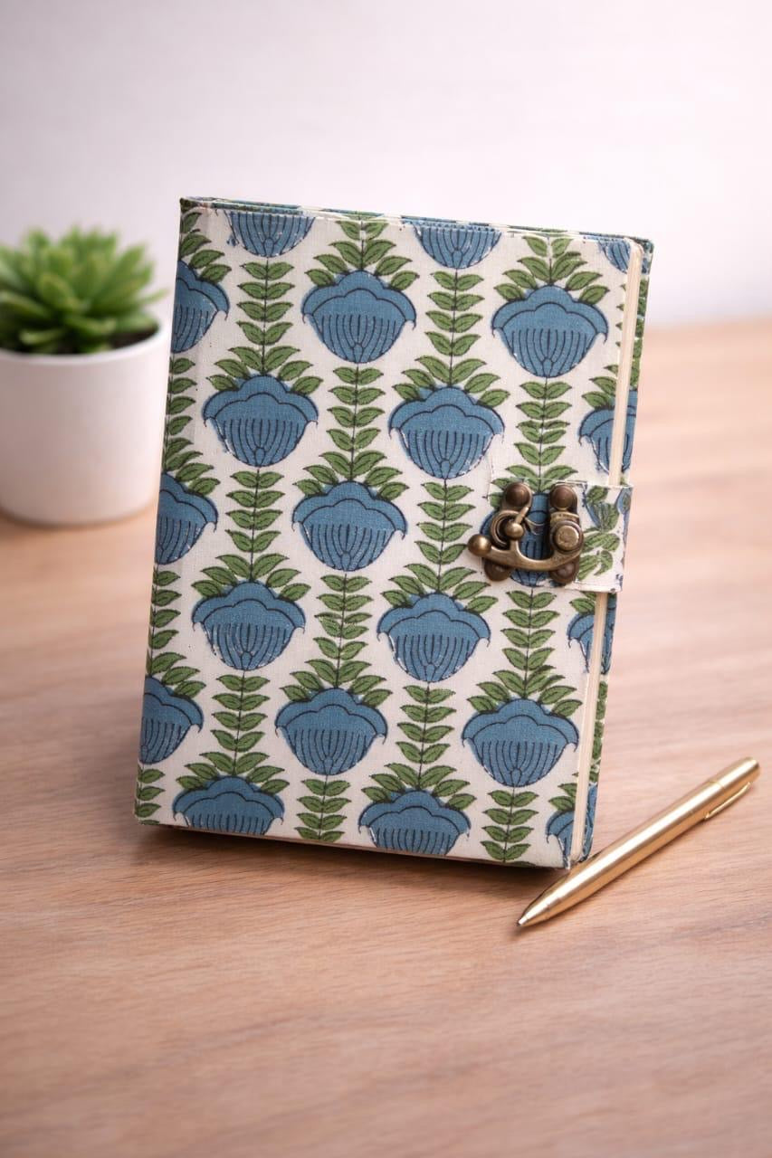 Handmade block printed journals 5x7 inches (200 pages)