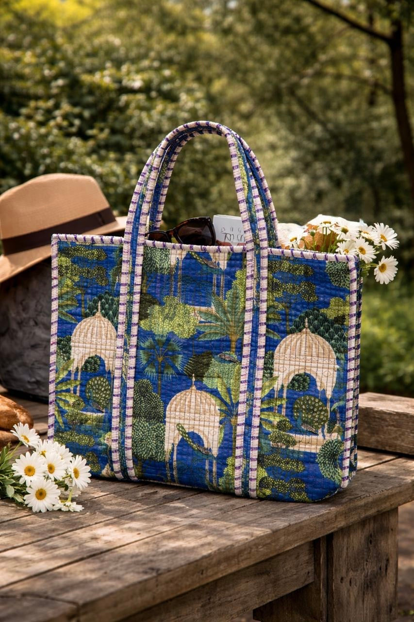 Pure cotton quilted bags (14x16 inches)