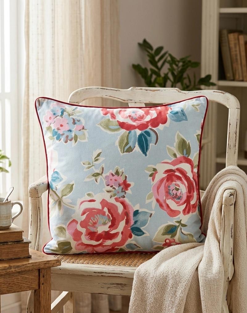 Pure cotton printed cushion covers - set of 5 (16x16 inches)