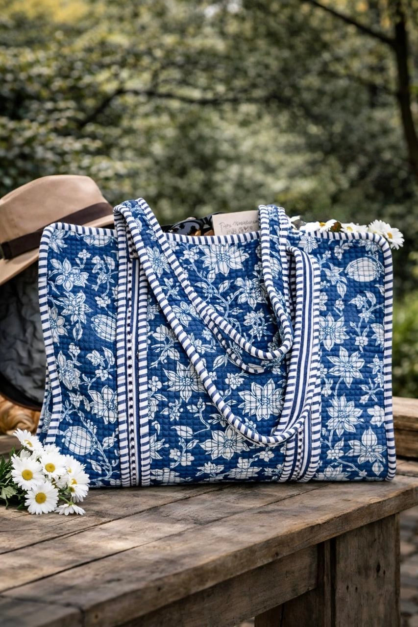 Pure cotton quilted bags (14x16 inches)