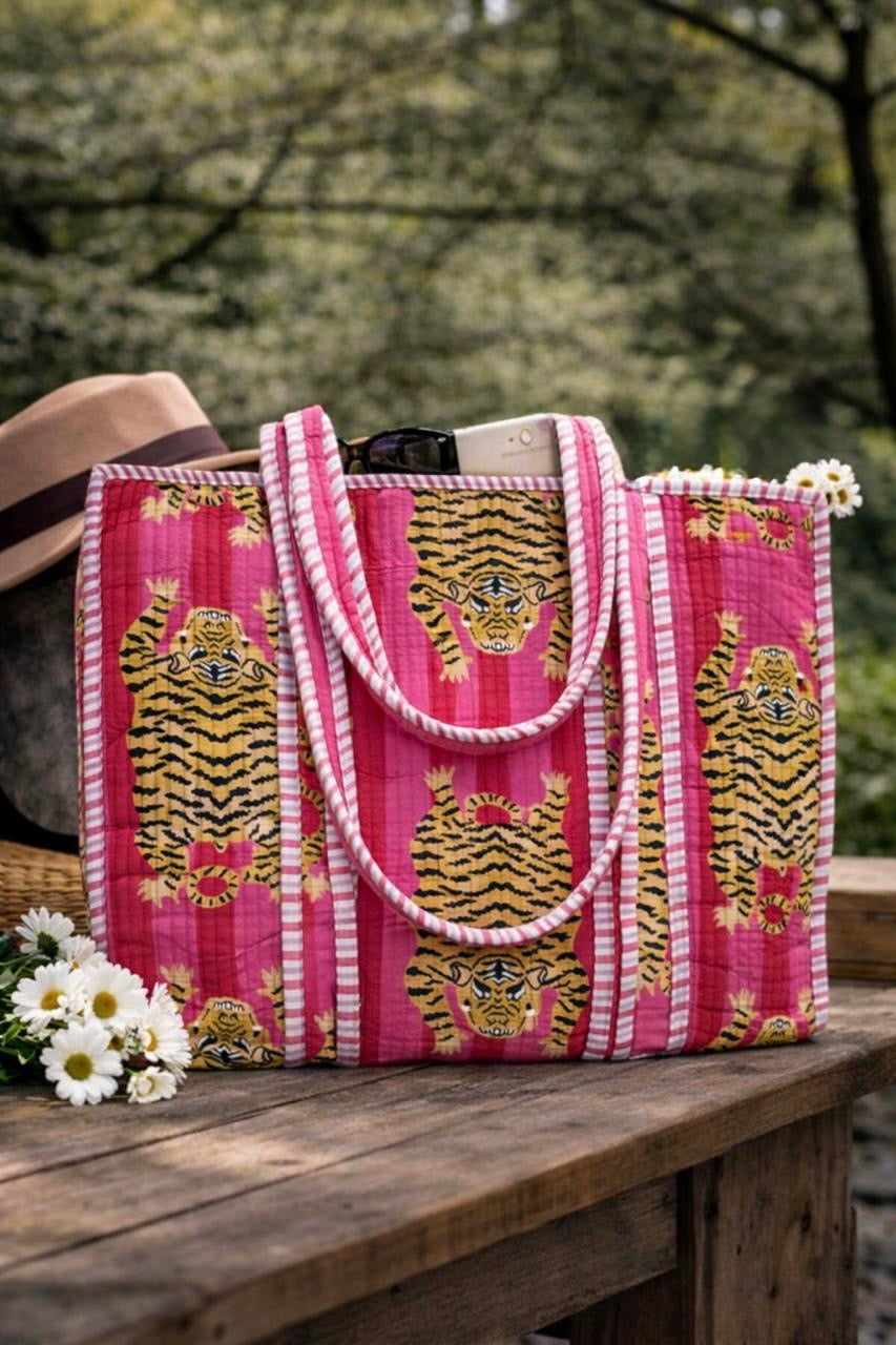 Pure cotton quilted bags (14x16 inches)