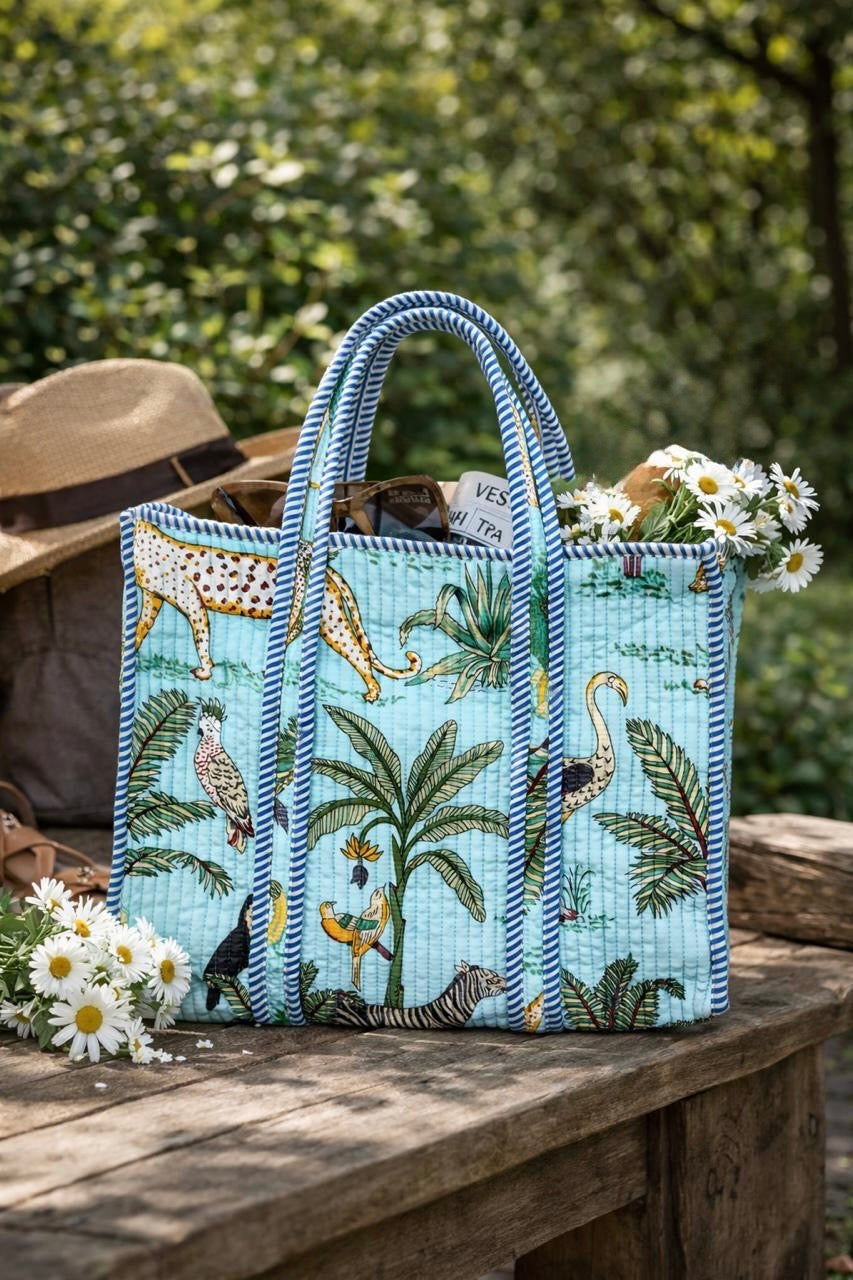 Pure cotton quilted bags (14x16 inches)