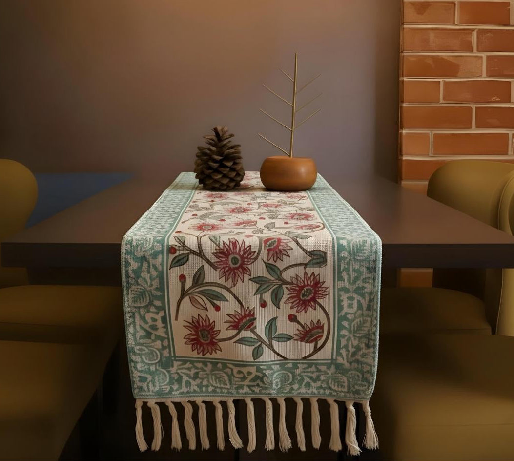 Jute cotton table runners