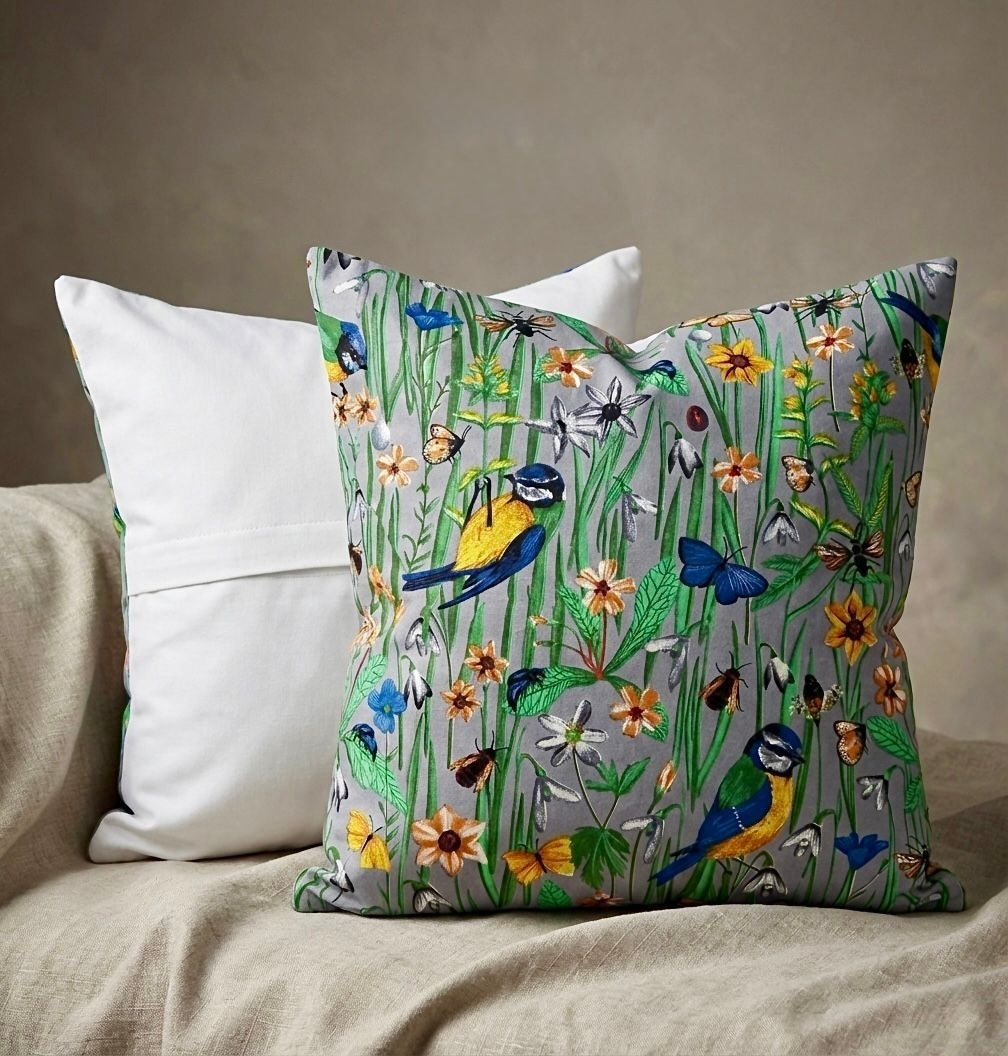 Pure cotton large sized cushion covers - set of 2 (24x24 inches)