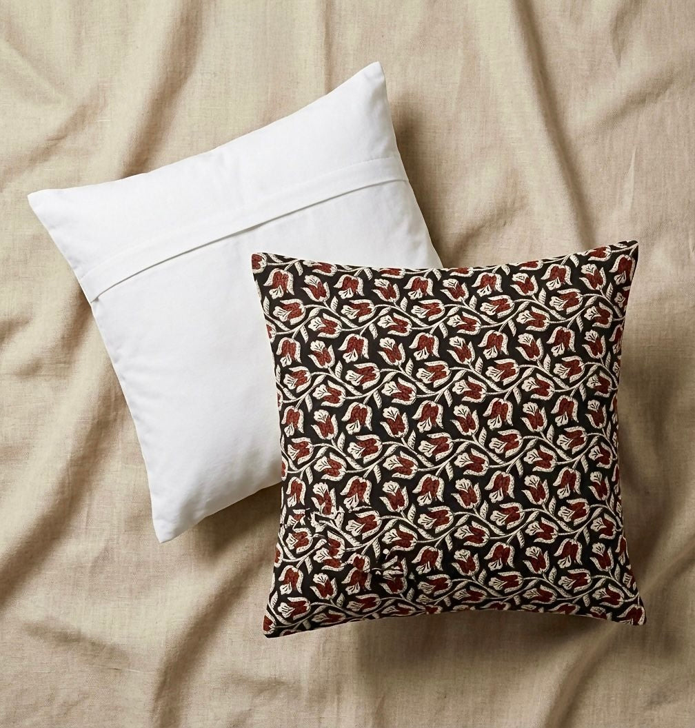 Pure cotton large sized cushion covers - set of 2 (24x24 inches)