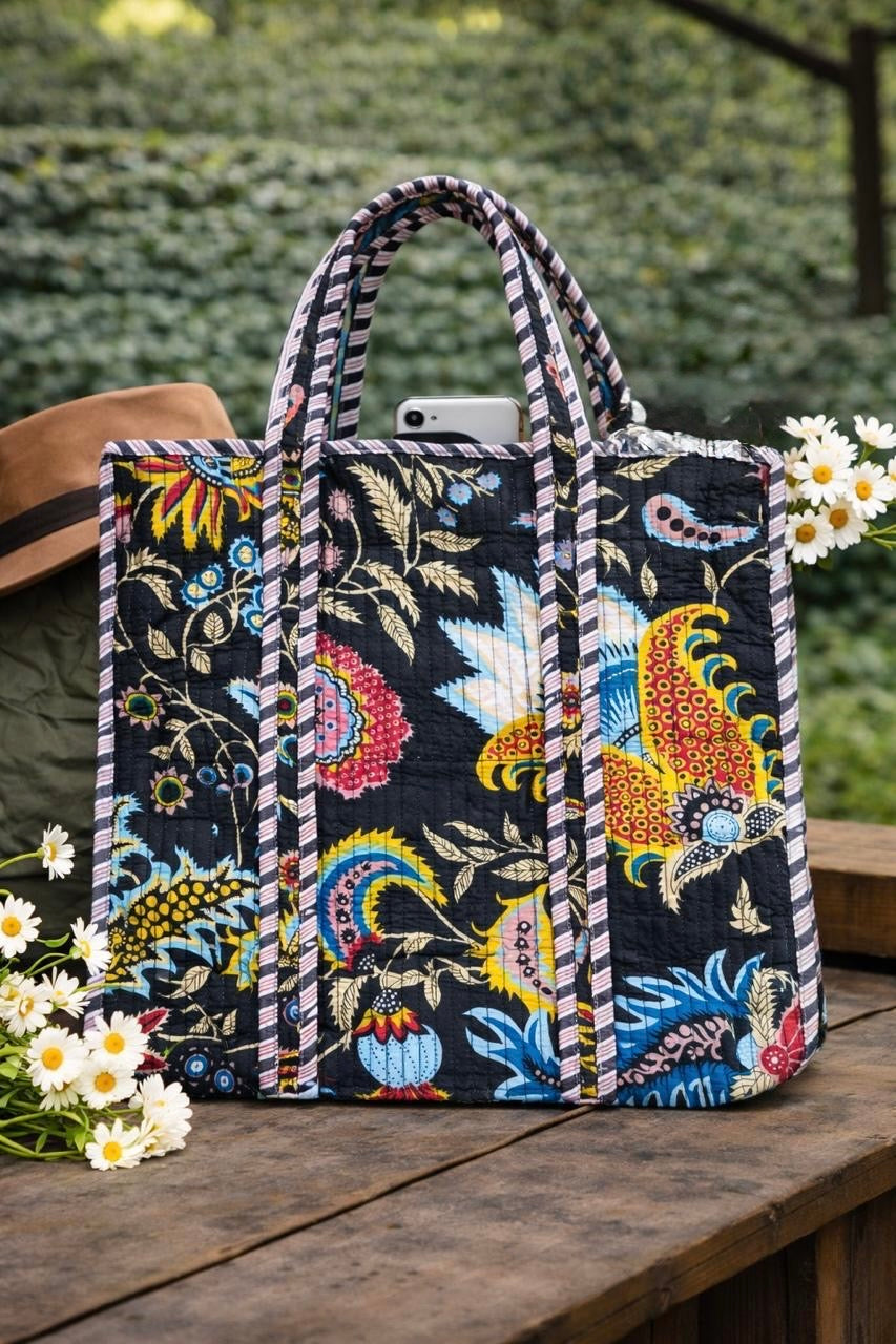 Pure cotton quilted bags (14x16 inches)