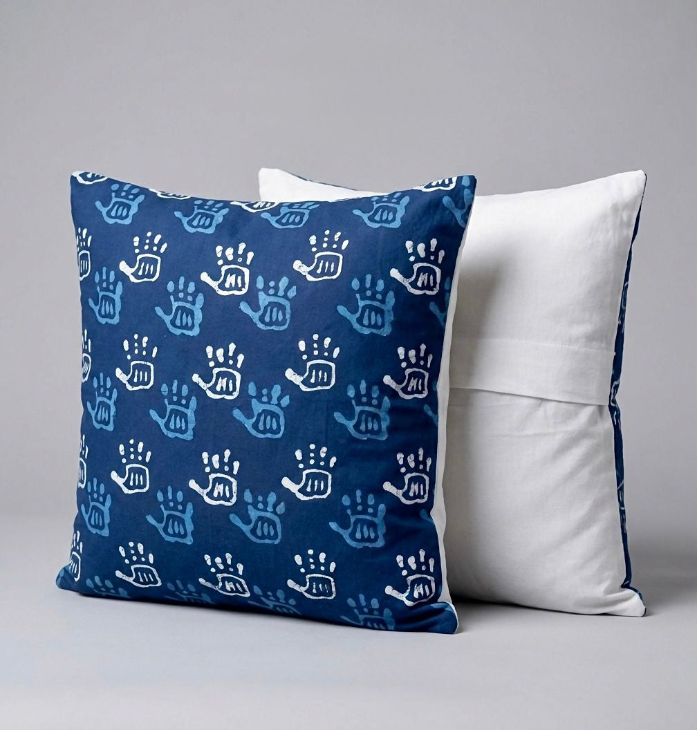 Pure cotton large sized cushion covers - set of 2 (24x24 inches)