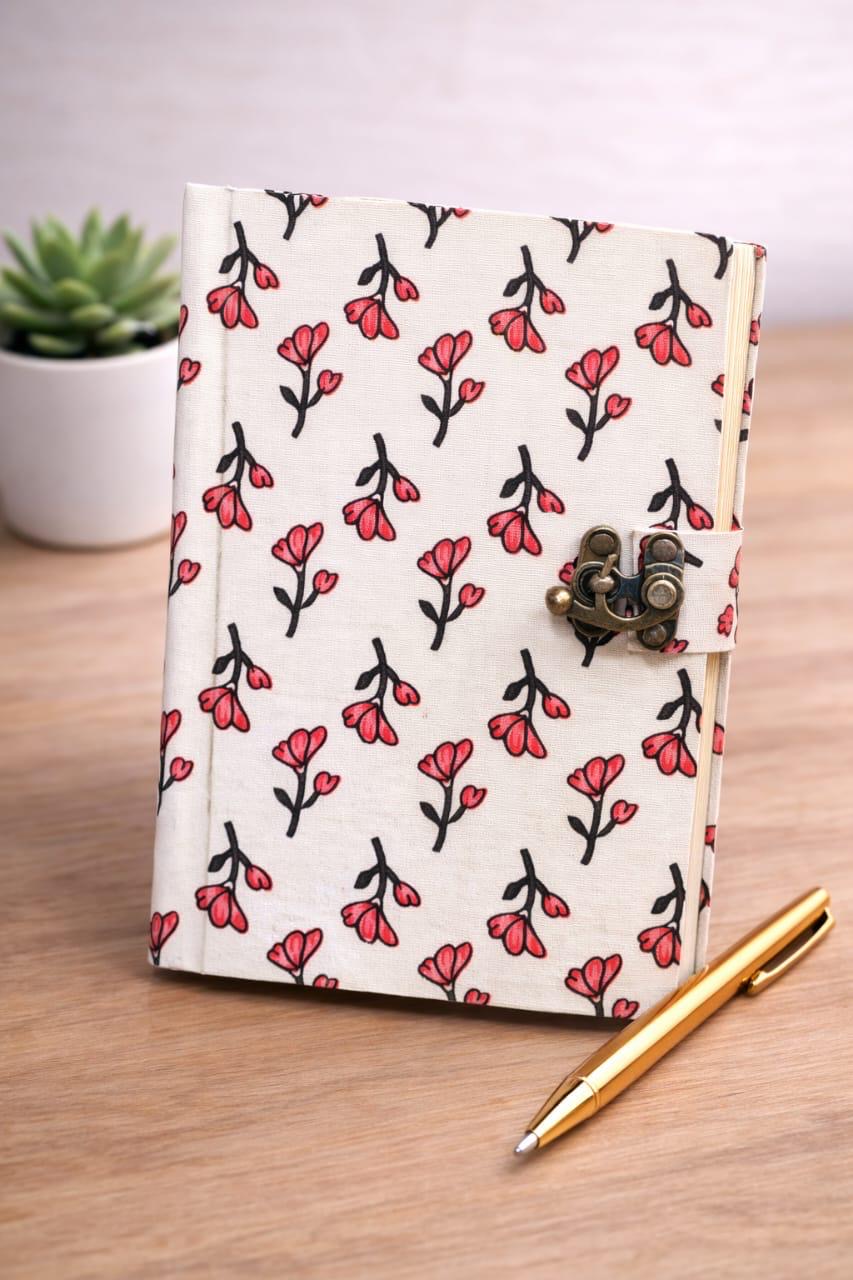 Handmade block printed journals 5x7 inches (200 pages)