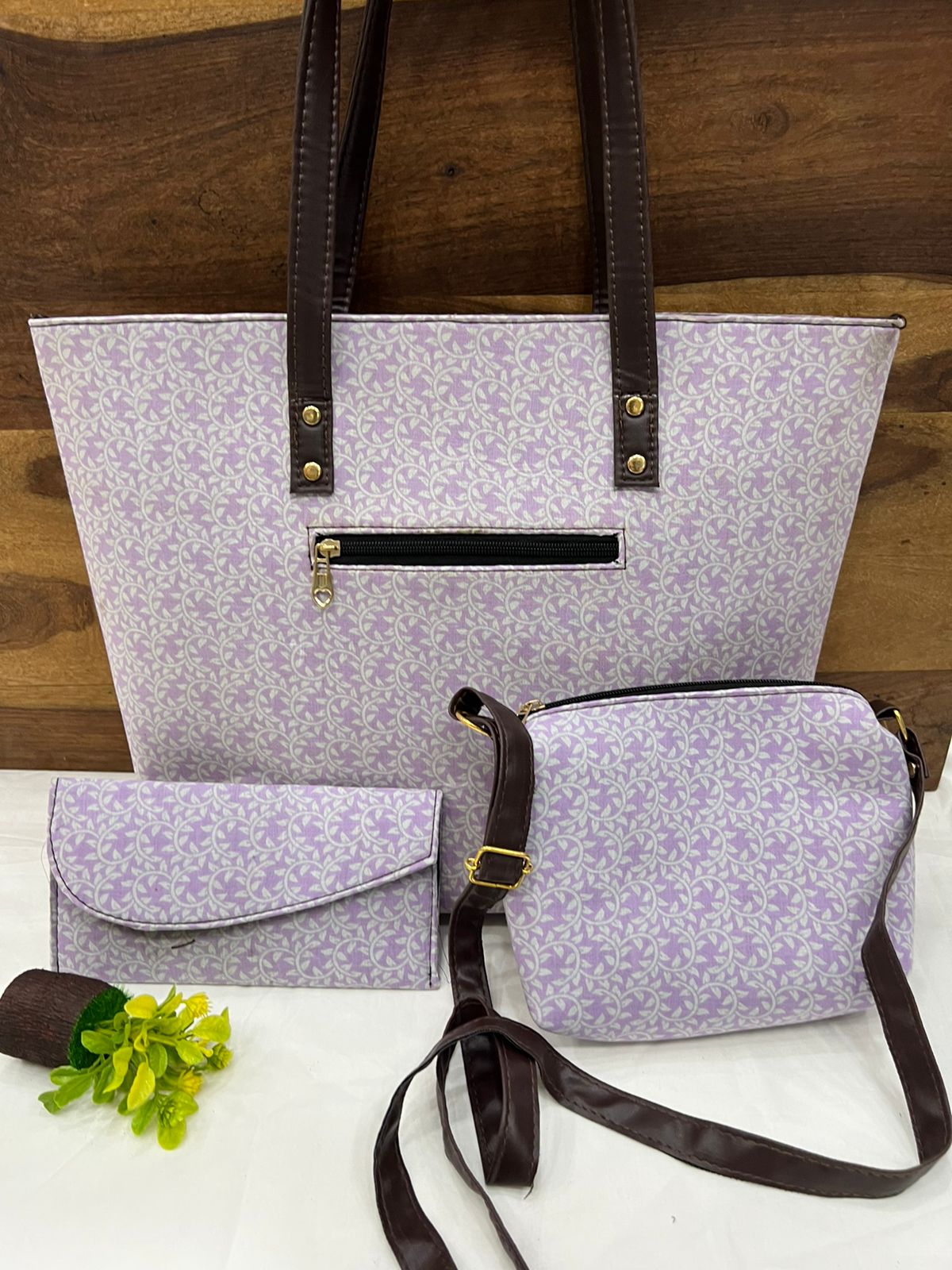4 Piece printed fabric handbag combos