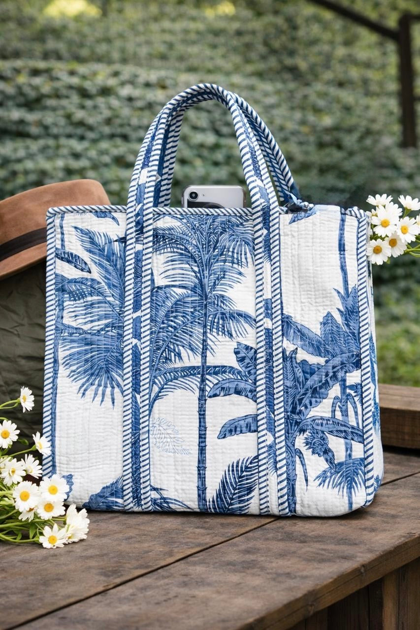 Pure cotton quilted bags (14x16 inches)