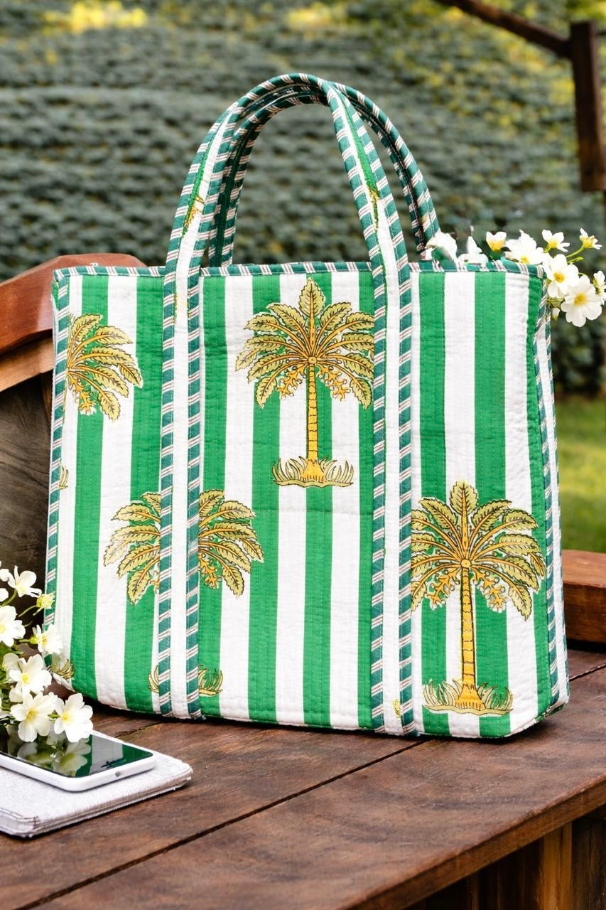 Pure cotton quilted bags (14x16 inches)