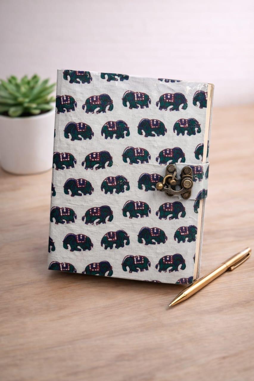 Handmade block printed journals 5x7 inches (200 pages)