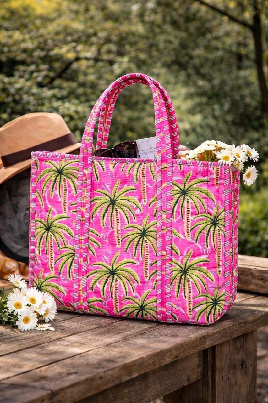 Pure cotton quilted bags (14x16 inches)