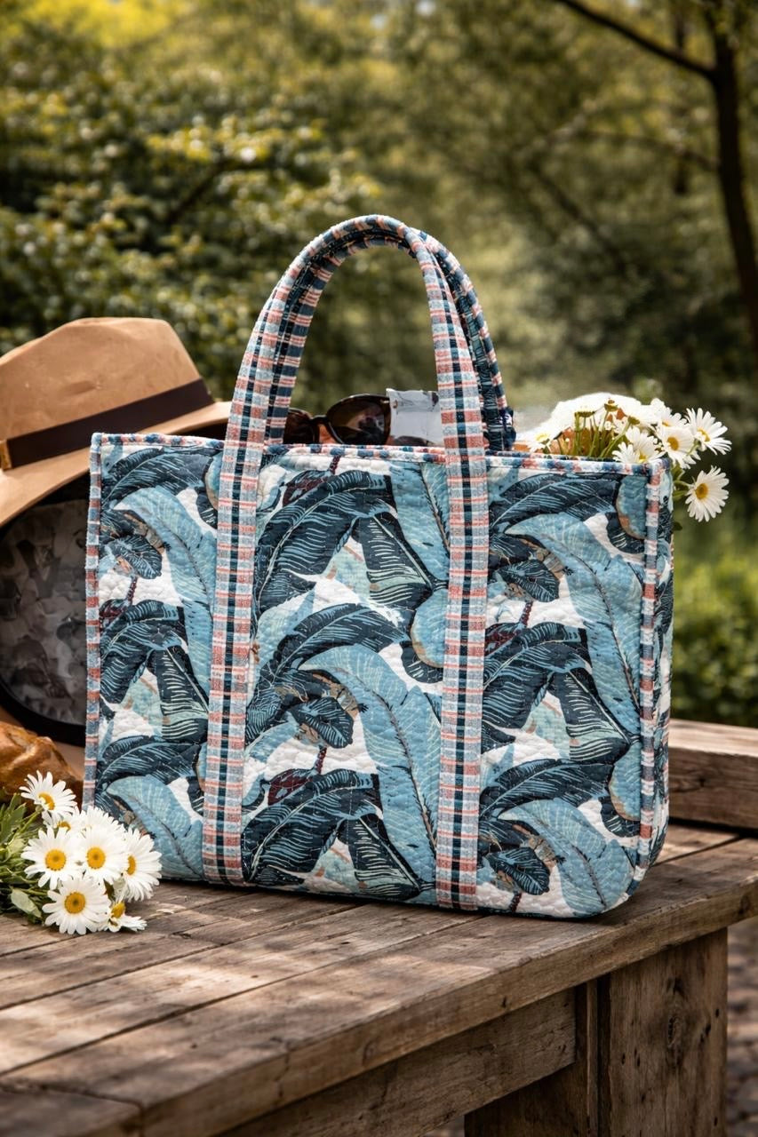Pure cotton quilted bags (14x16 inches)