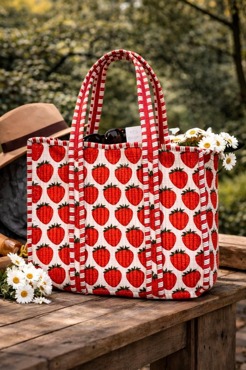 Pure cotton quilted bags (14x16 inches)