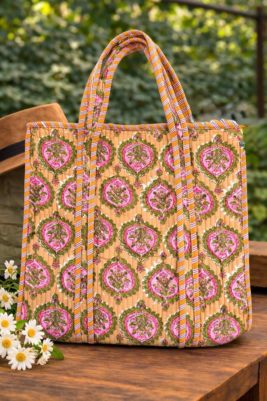 Pure cotton quilted bags (14x16 inches)