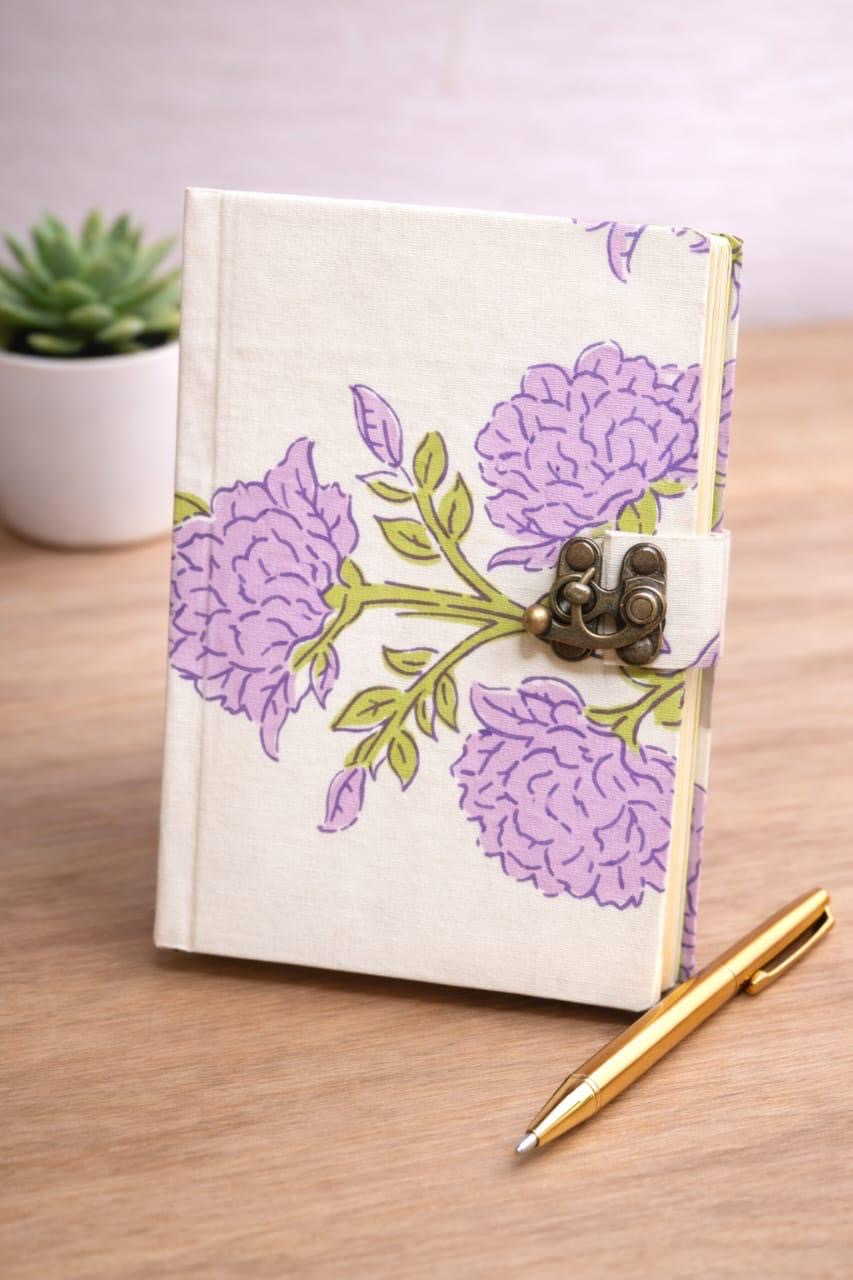 Handmade block printed journals 5x7 inches (200 pages)