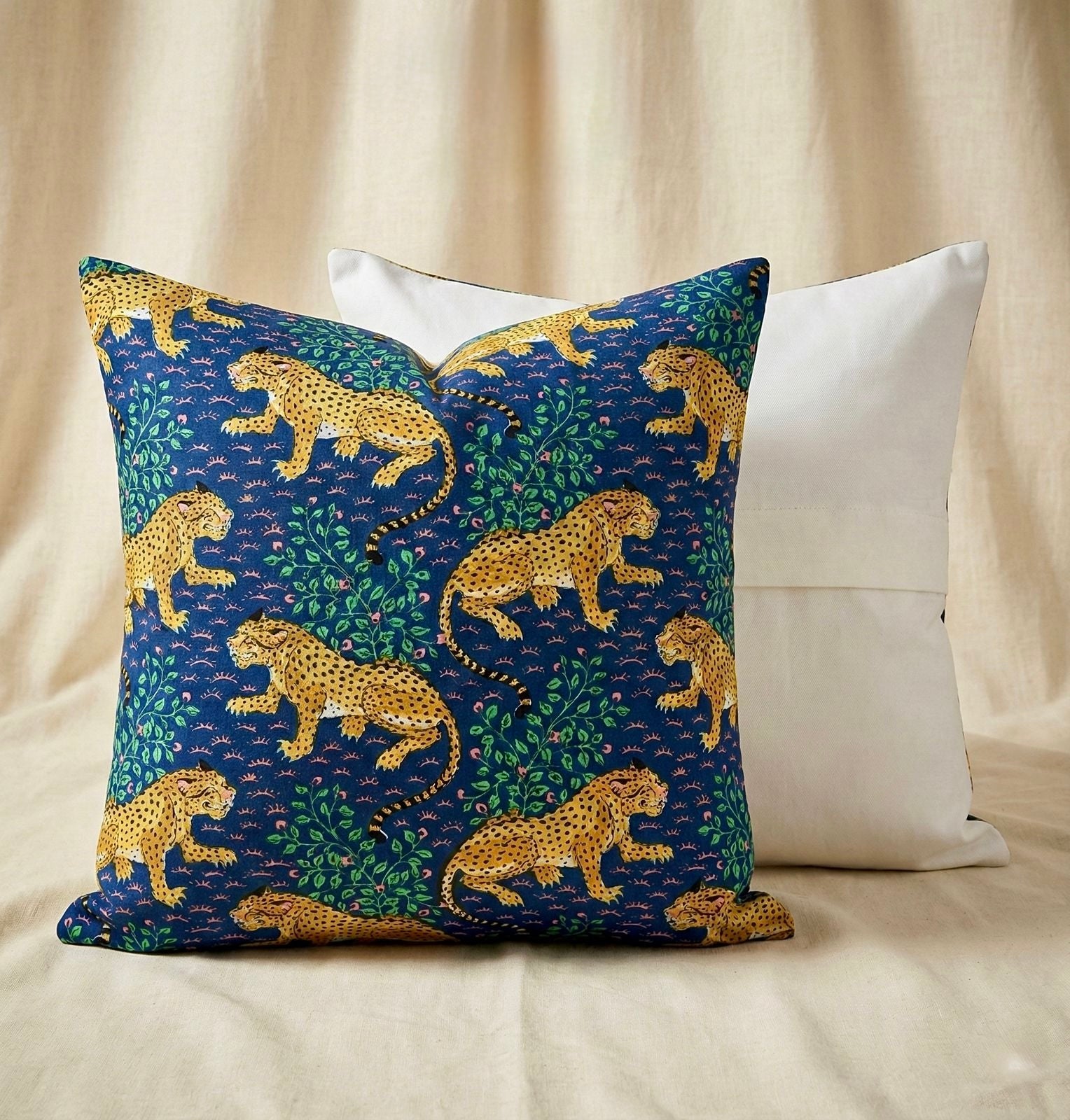 Pure cotton large sized cushion covers - set of 2 (24x24 inches)