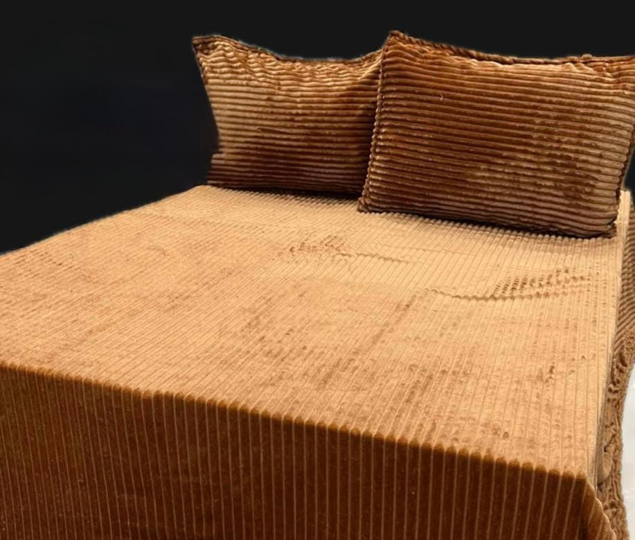 Winter solid colour double bedsheets 100x105 inches