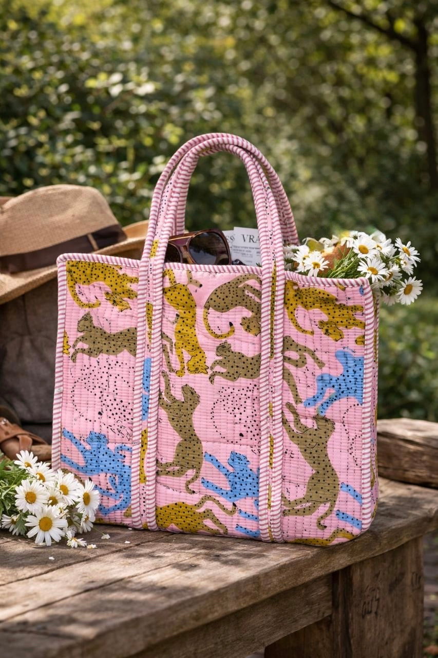 Pure cotton quilted bags (14x16 inches)