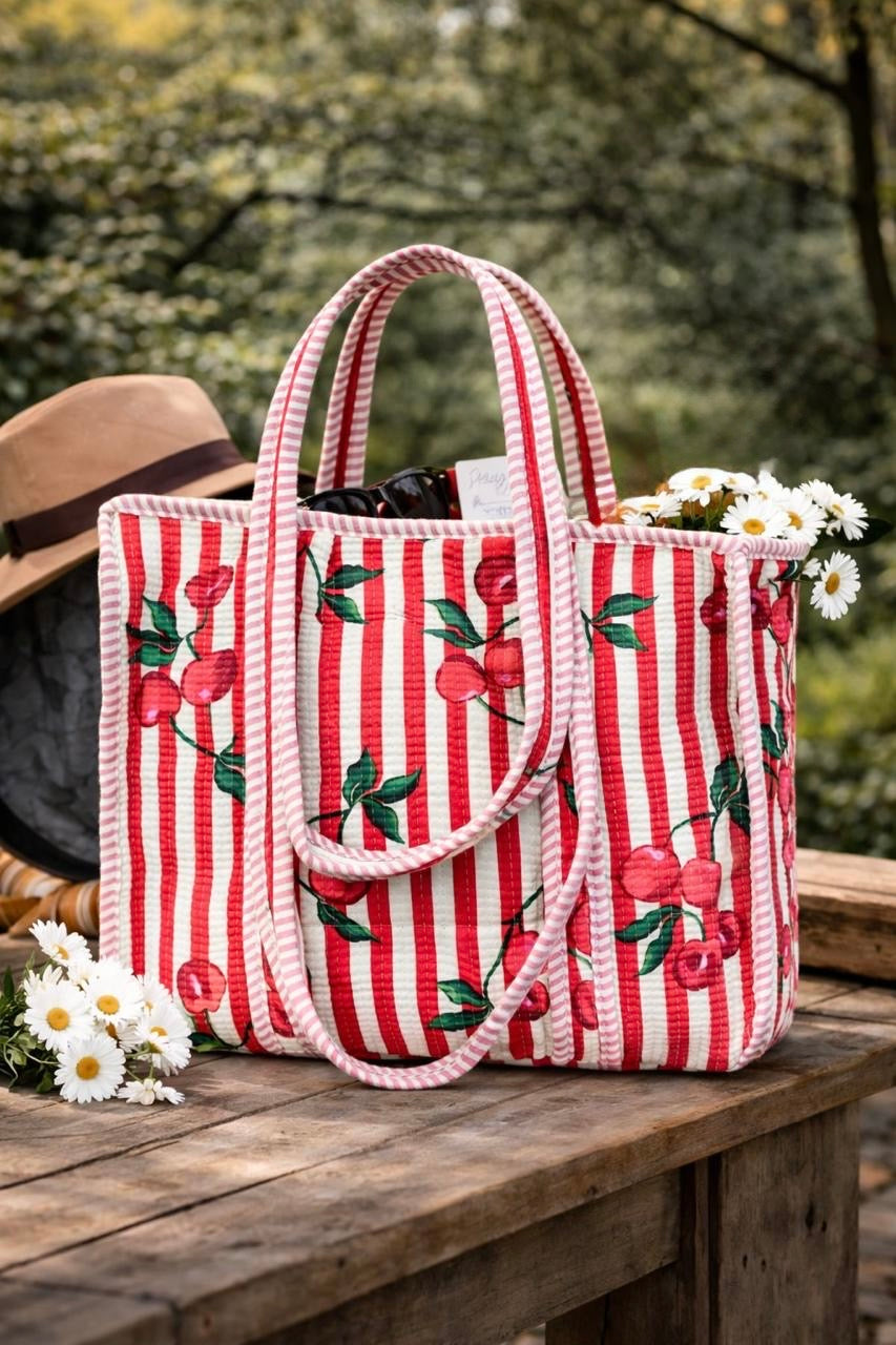 Pure cotton quilted bags (14x16 inches)