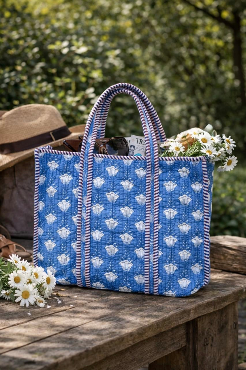 Pure cotton quilted bags (14x16 inches)
