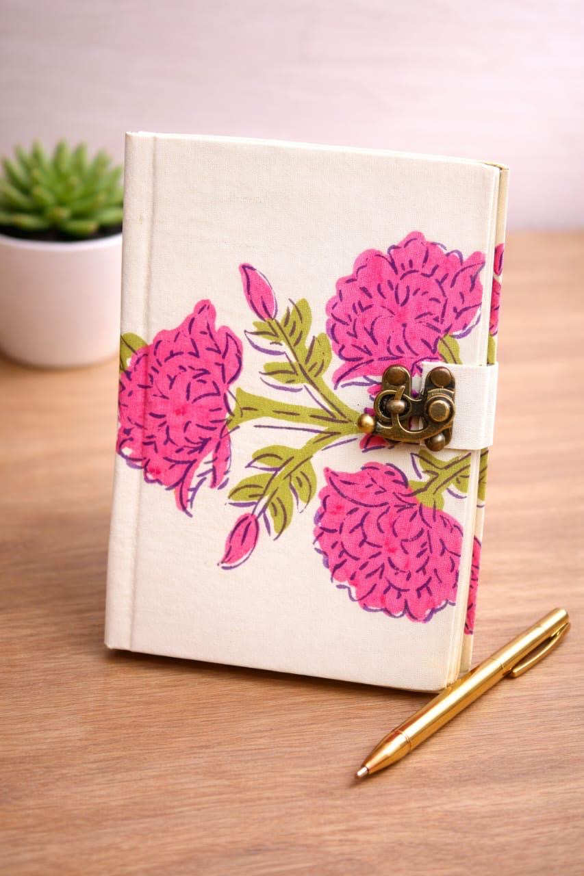 Handmade block printed journals 5x7 inches (200 pages)