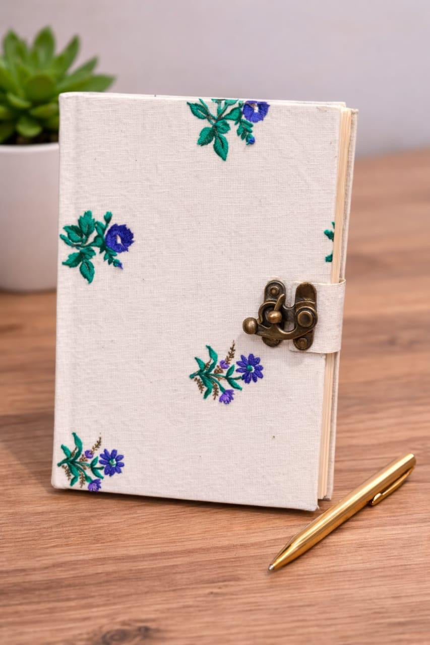 Handmade block printed journals 5x7 inches (200 pages)