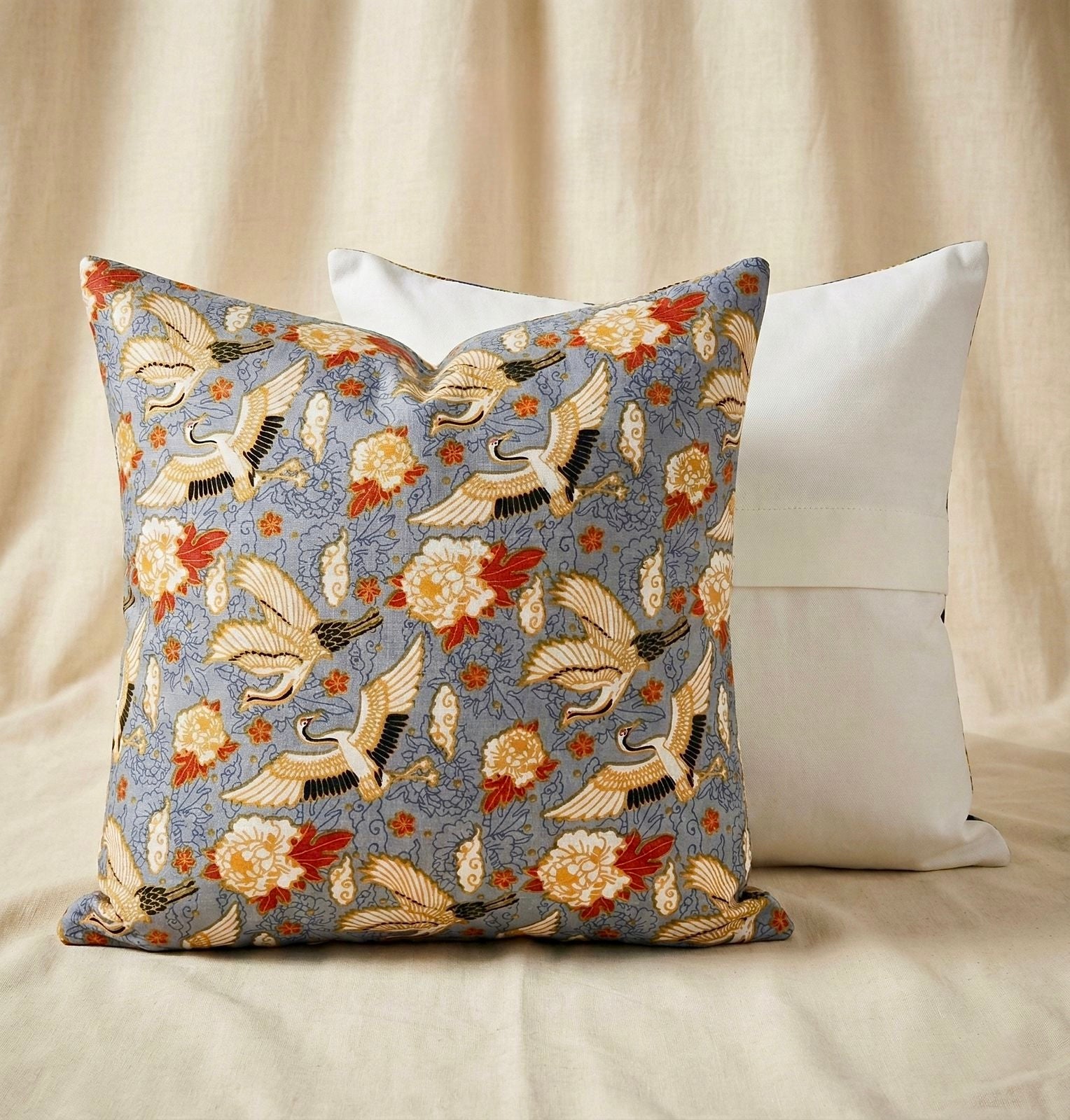 Pure cotton large sized cushion covers - set of 2 (24x24 inches)