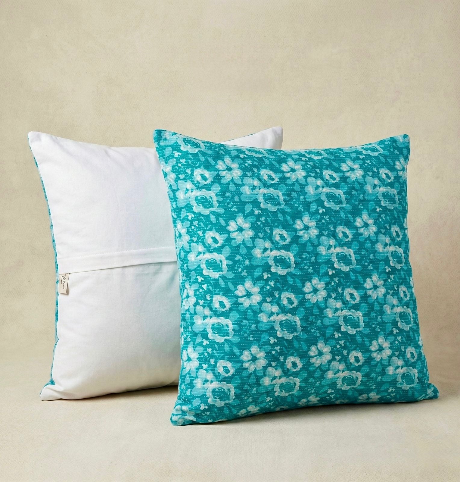 Pure cotton large sized cushion covers - set of 2 (24x24 inches)