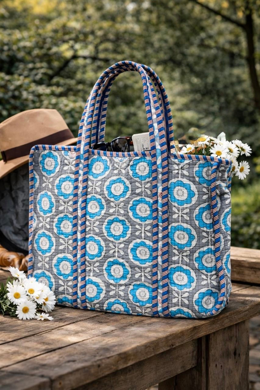 Pure cotton quilted bags (14x16 inches)