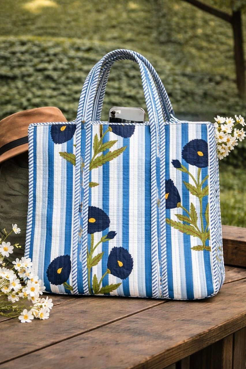 Pure cotton quilted bags (14x16 inches)