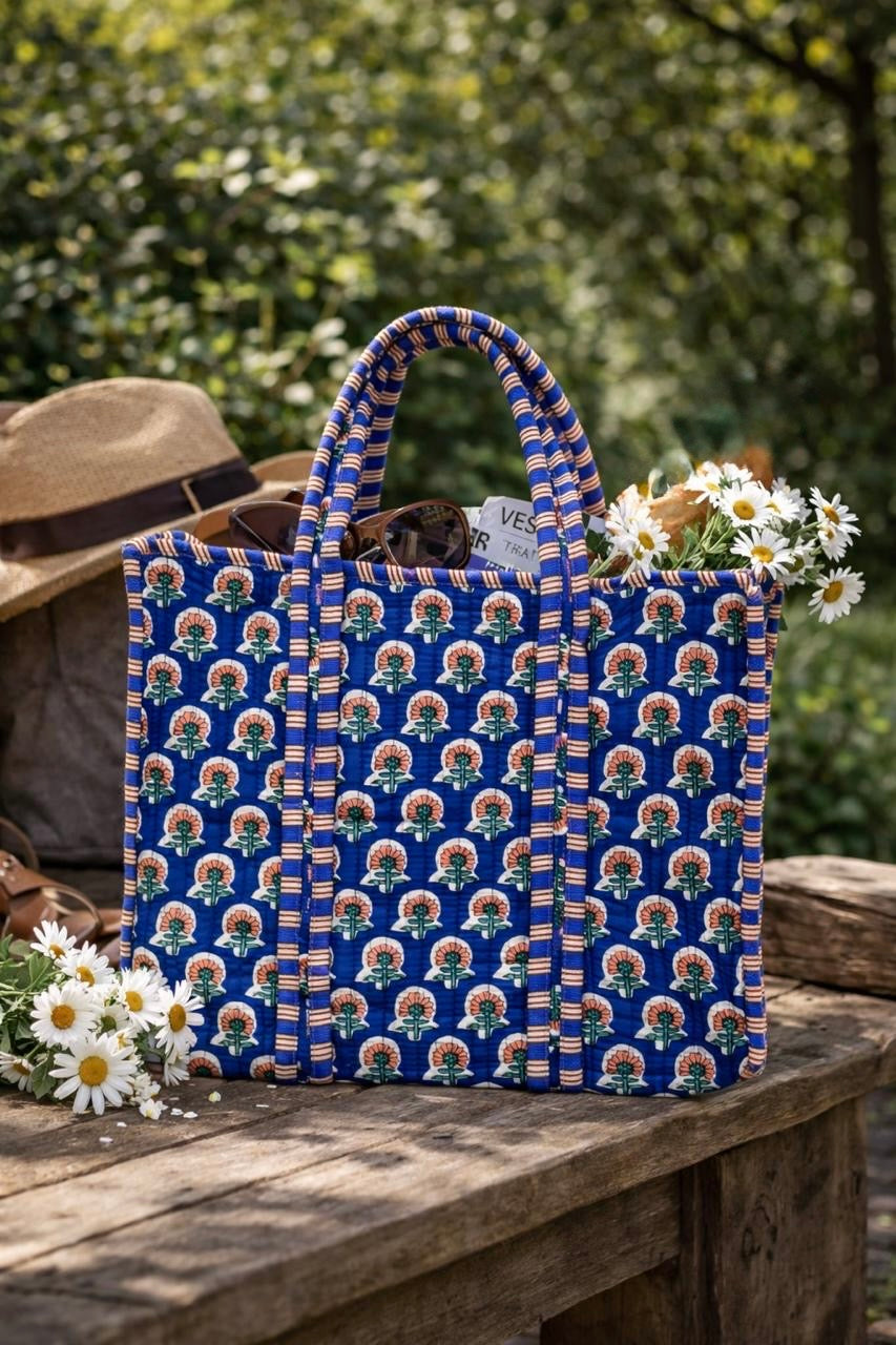 Pure cotton quilted bags (14x16 inches)