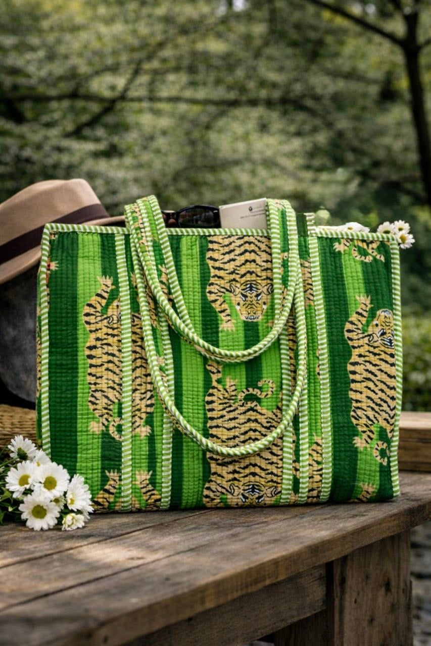 Pure cotton quilted bags (14x16 inches)