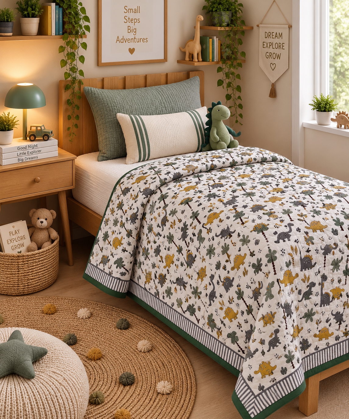 Pure mulmul cotton kids single dohar - 60x90 inches