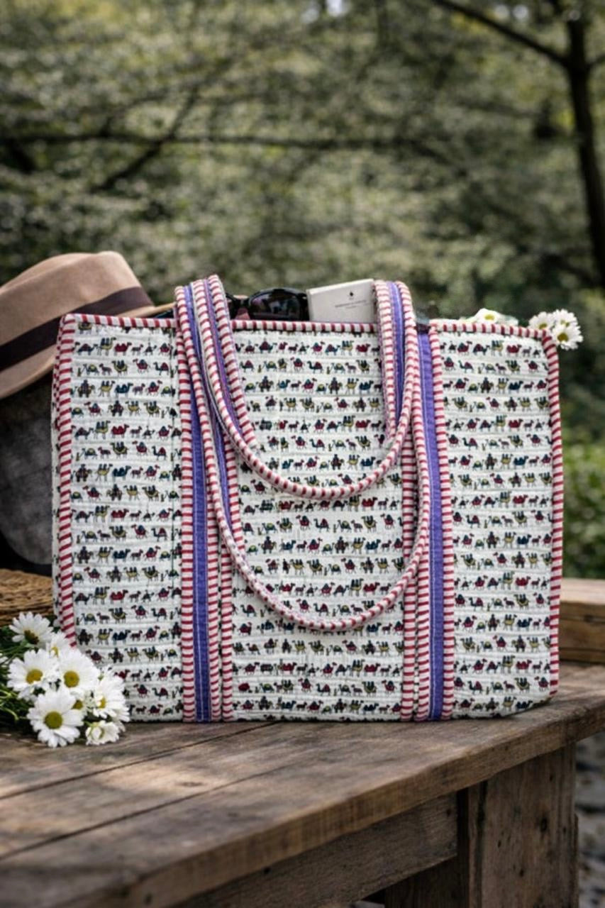 Pure cotton quilted bags (14x16 inches)