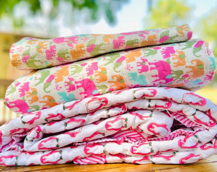 Pure Mulmul Cotton Baby Quilts