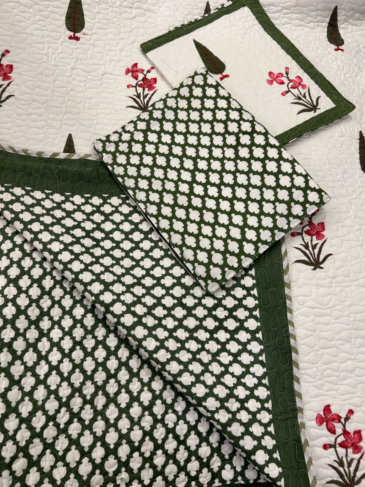 Pure cotton 4 piece king size double bedding set