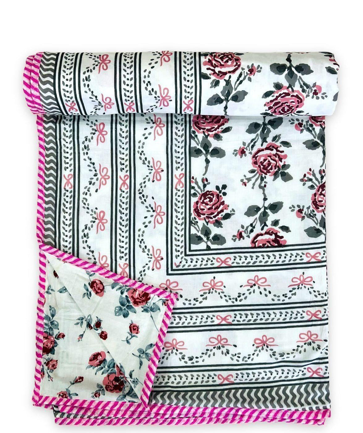 Pure cotton triple layered double dohars (90x108 inches)