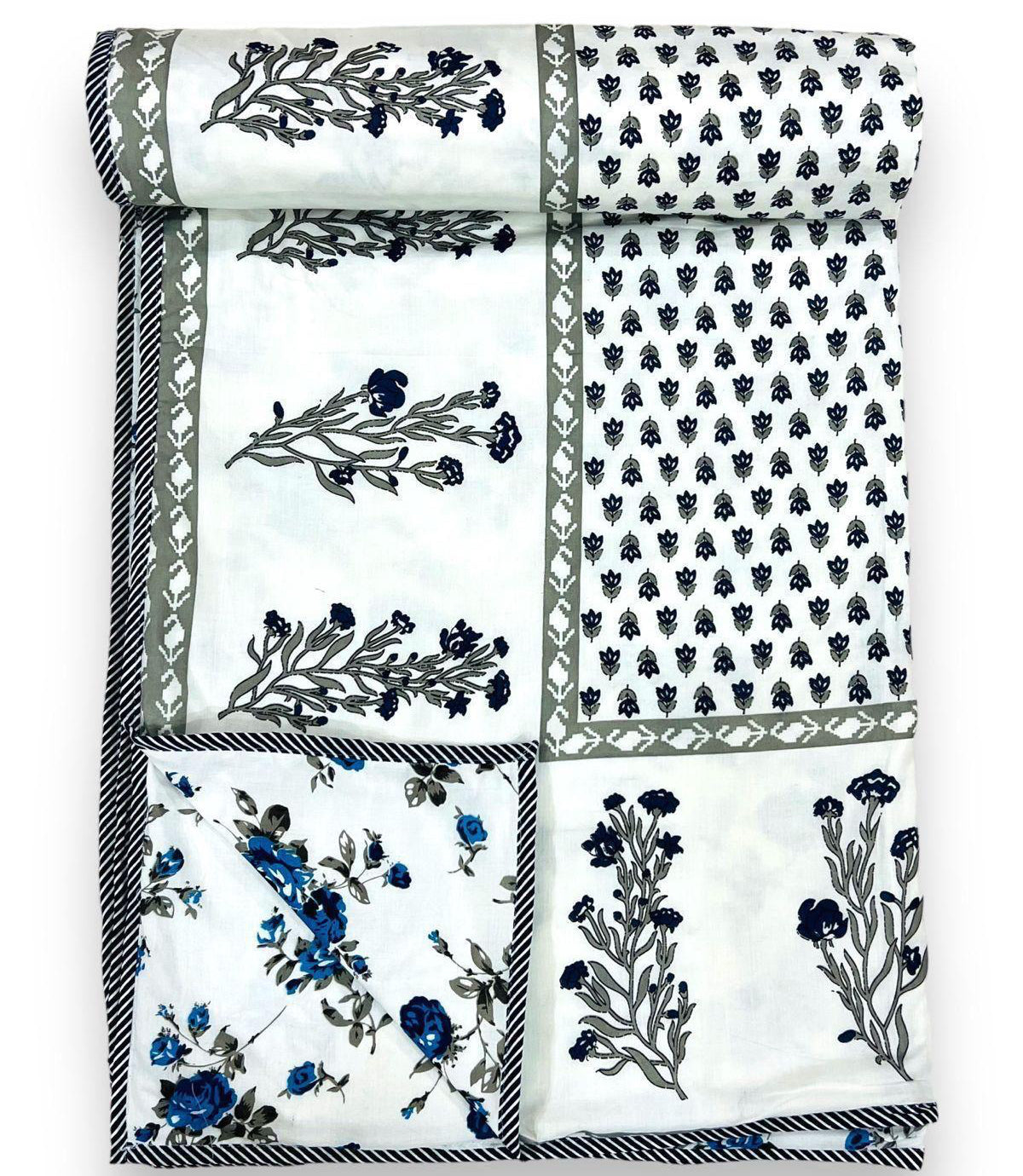 Pure cotton triple layered double dohars (90x108 inches)