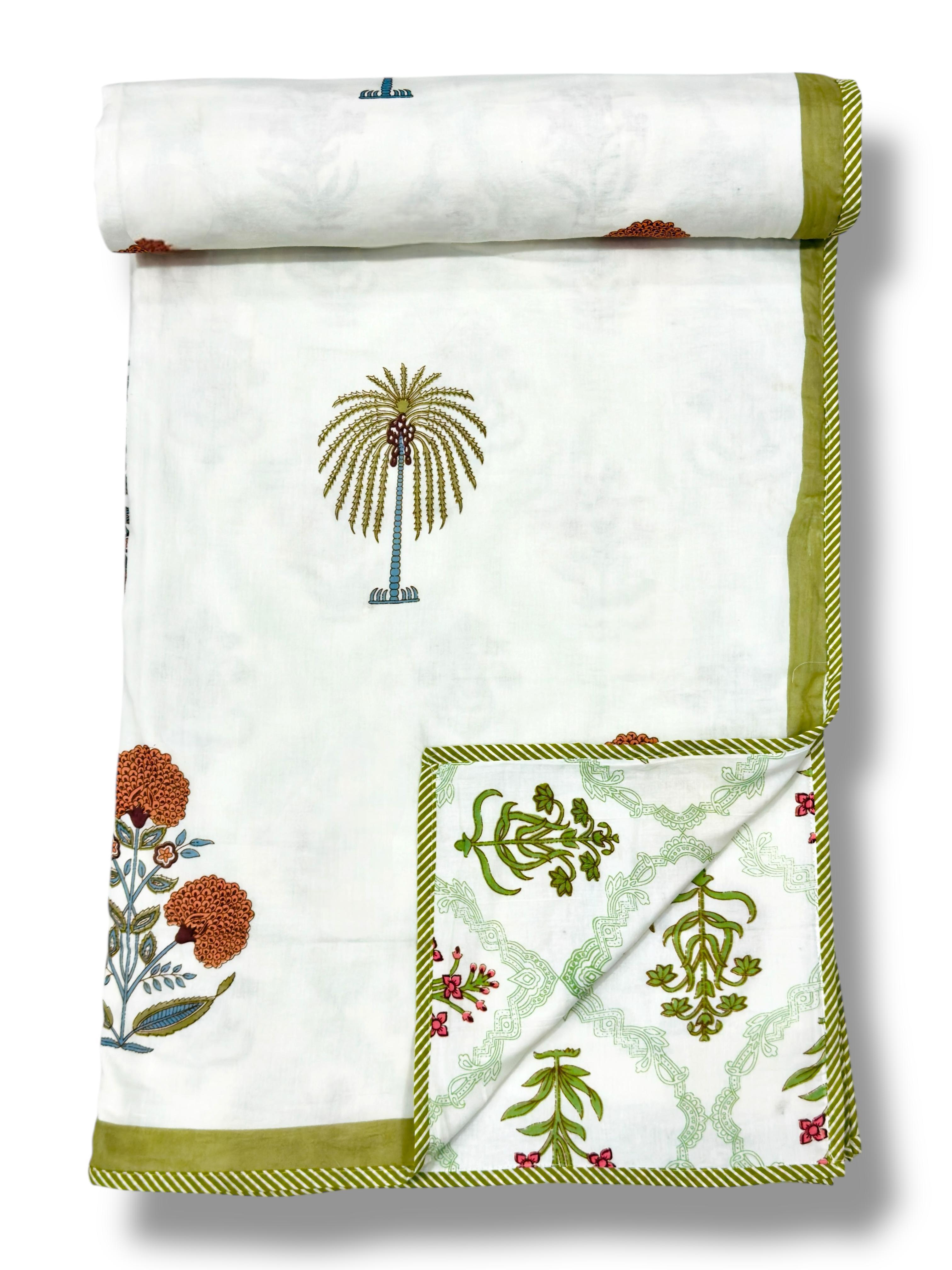 Pure cotton triple layered double dohars (90x108 inches)