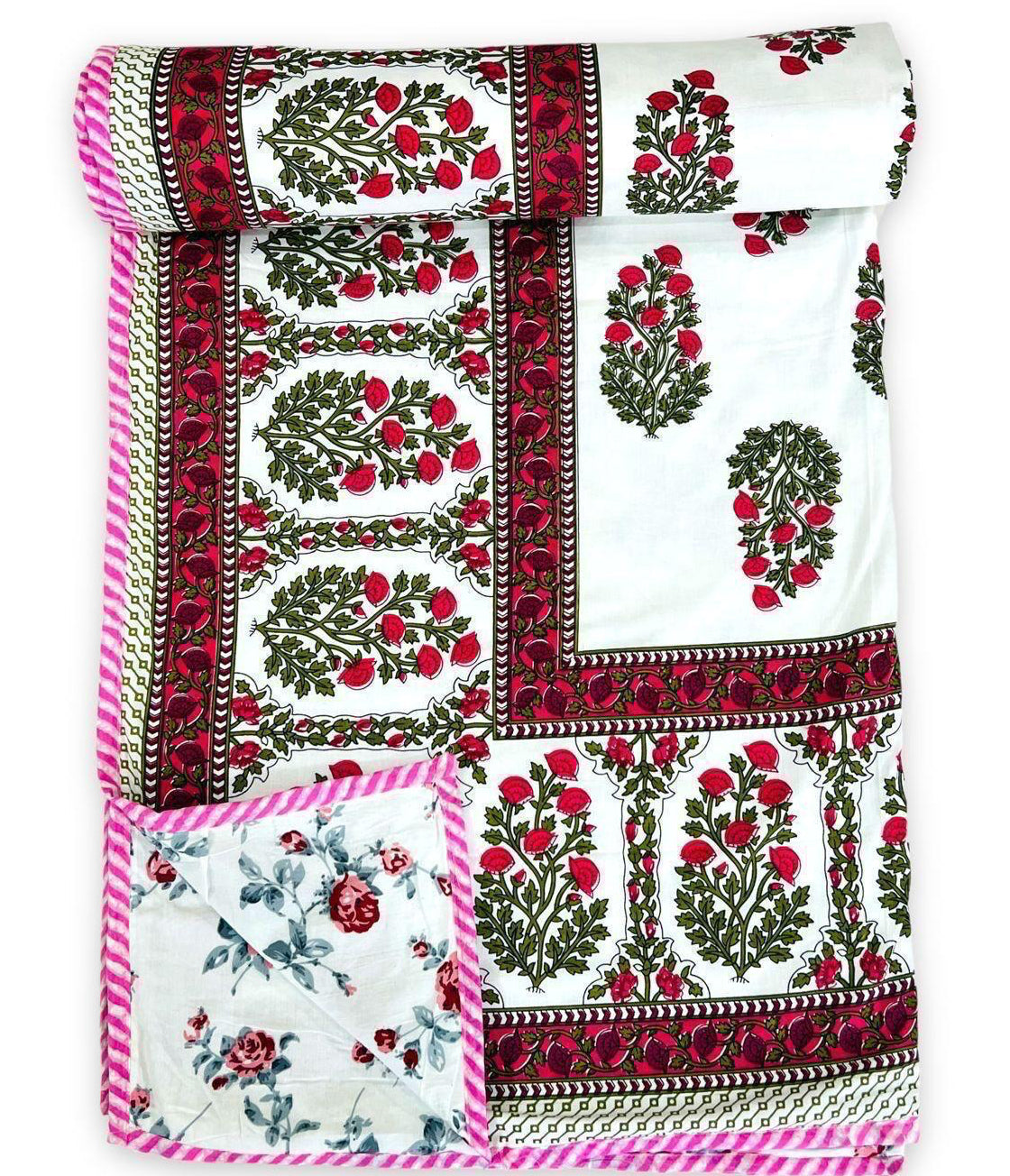 Pure cotton triple layered double dohars (90x108 inches)
