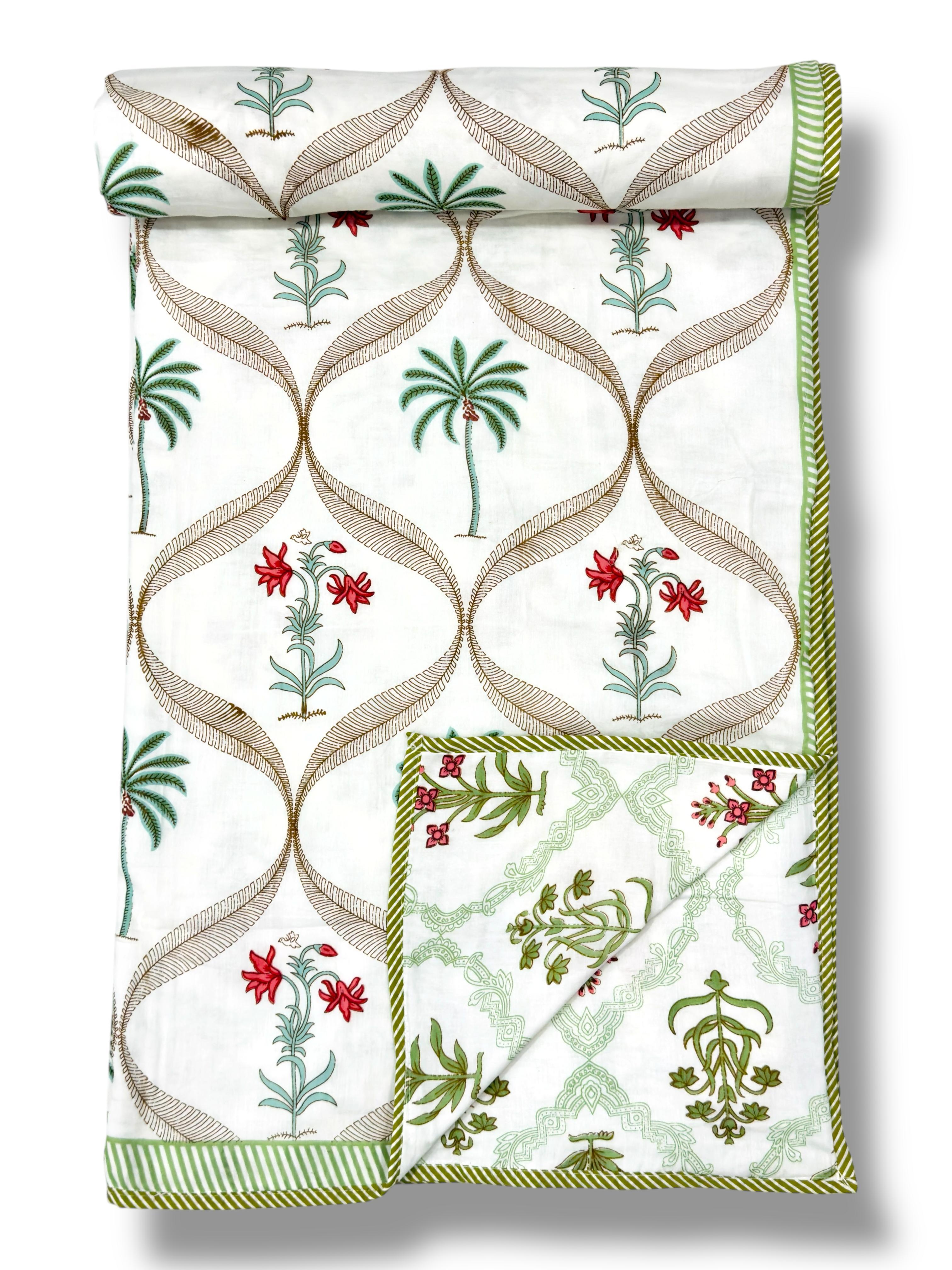 Pure cotton triple layered double dohars (90x108 inches)