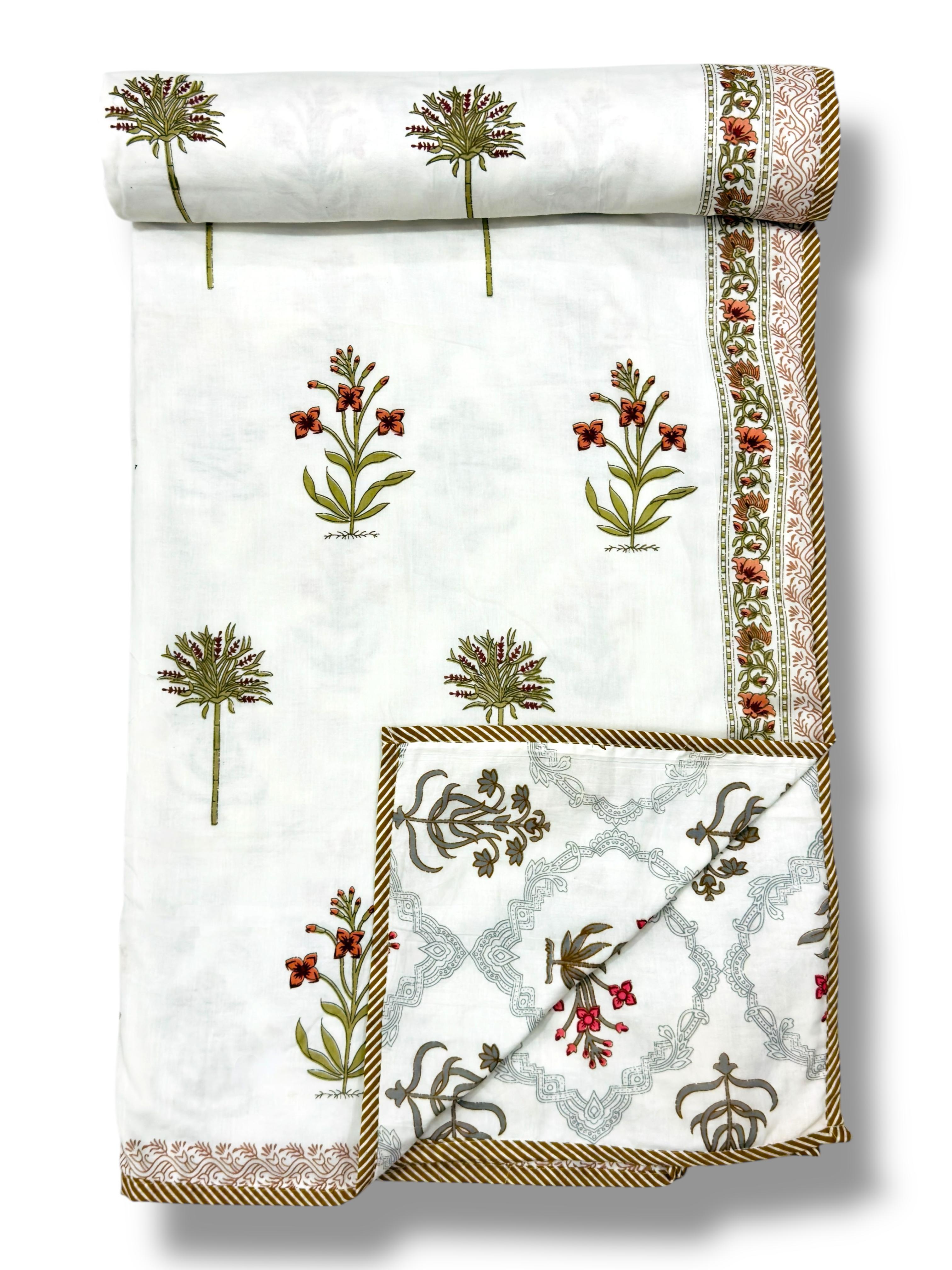 Pure cotton triple layered double dohars (90x108 inches)