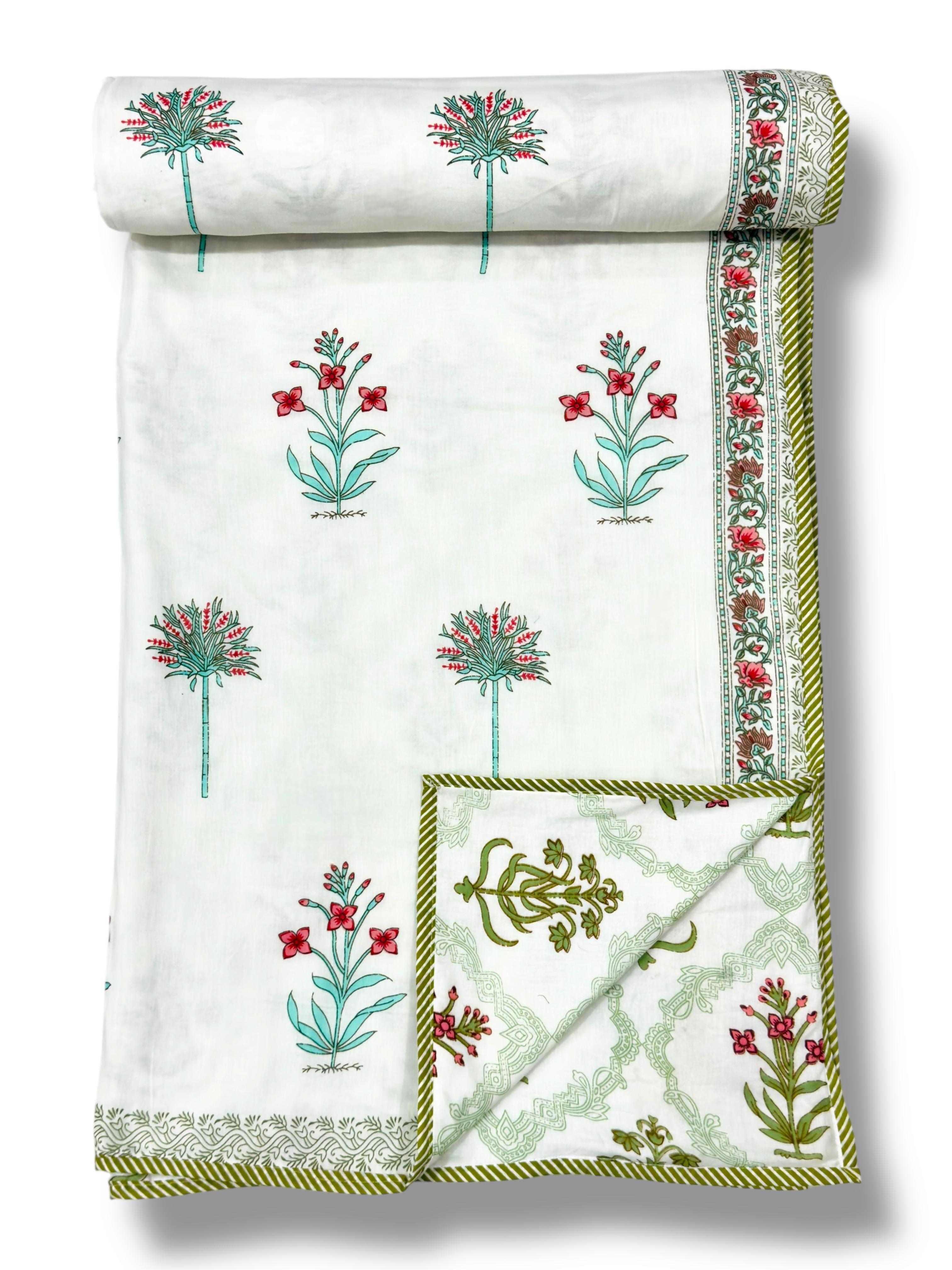 Pure cotton triple layered double dohars (90x108 inches)